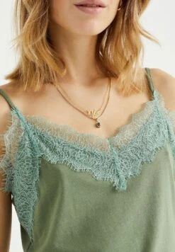 WE FASHION Singlet Met Kant - Débardeur - Green 10 WE FASHION Singlet Met Kant - Débardeur - Green -We Fashion Soldes Boutique 3ac602472811443ba05ac676e139982e