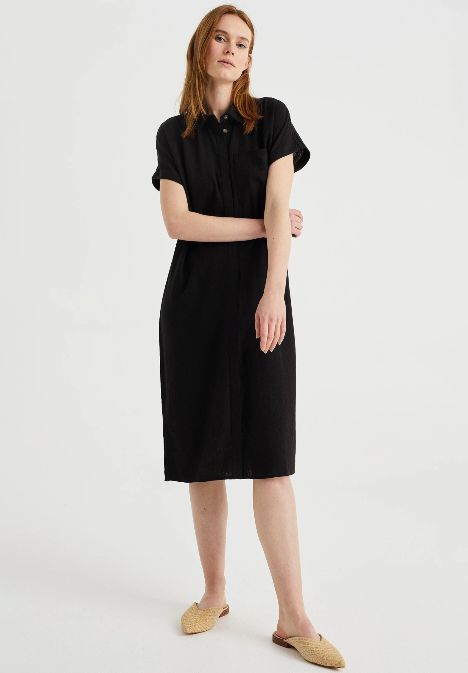 WE FASHION Van - Robe Chemise - Black 3 WE FASHION Van - Robe Chemise - Black