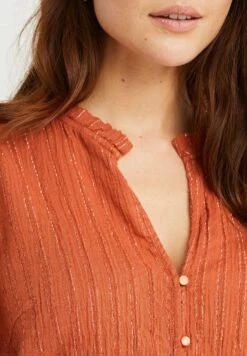 WE FASHION Met Glittergaren - Chemisier - Brown -We Fashion Soldes Boutique 3b8856c529d444a4beae78381f2cf7de