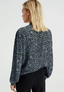 WE FASHION Dessin - Blouse - Blue -We Fashion Soldes Boutique 3b8a0124105b41899eebc71603e63196