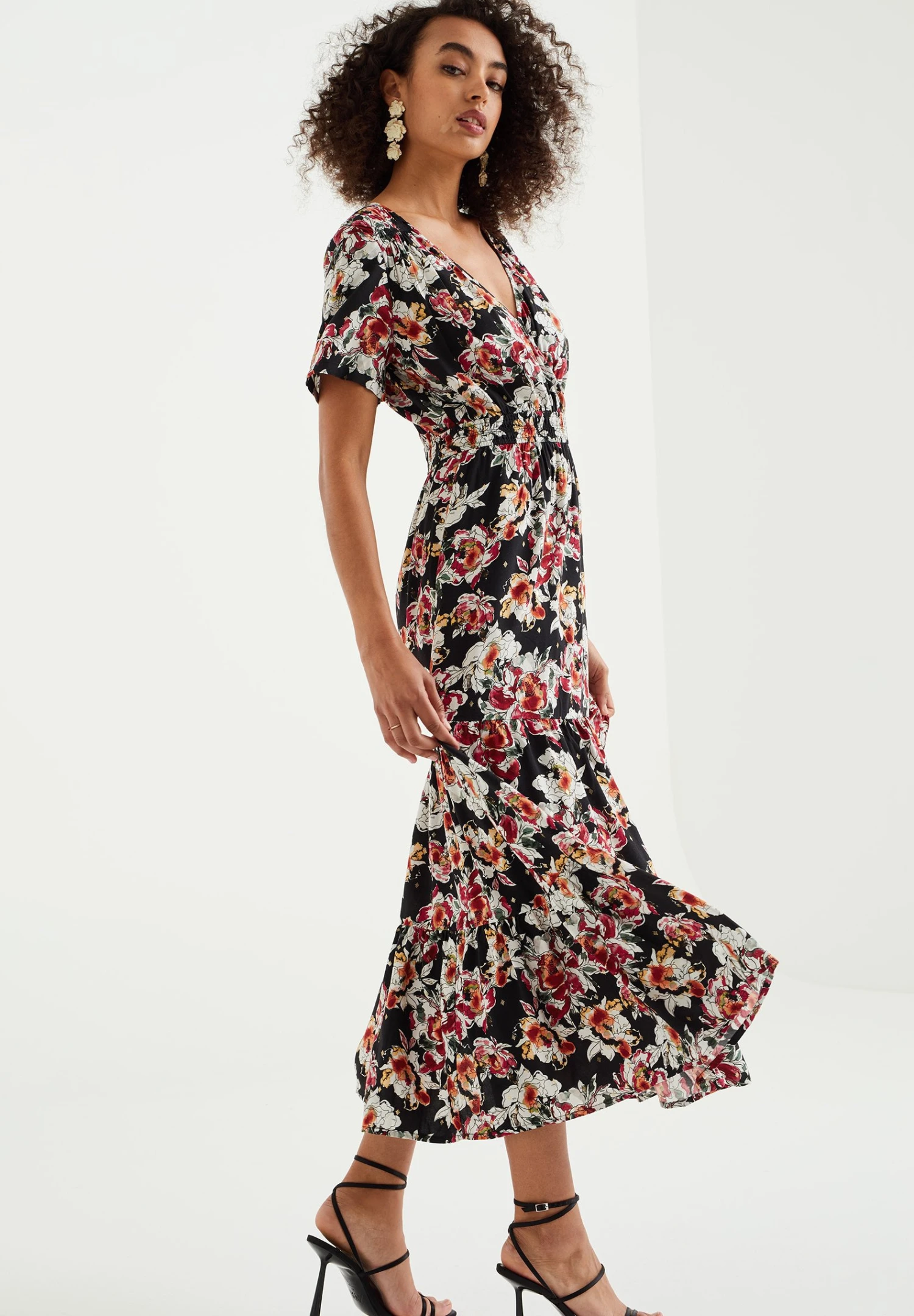 WE FASHION Met Dessin - Robe Longue - Black 7 WE FASHION Met Dessin - Robe Longue - Black – Image 5