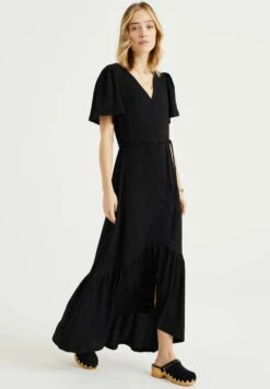 WE FASHION Met Structuur - Robe Longue - Black