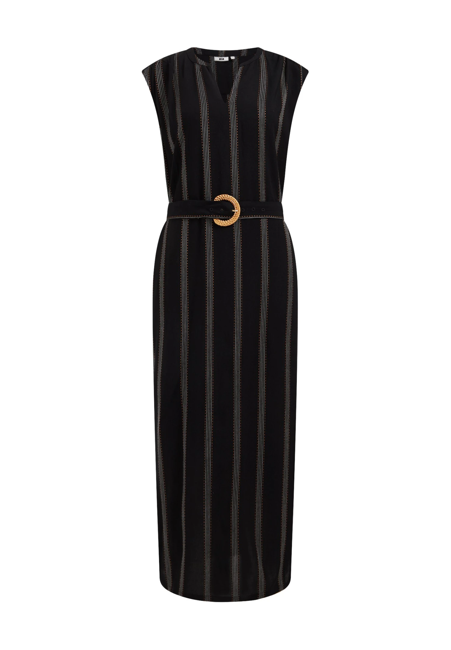 WE FASHION Met Ceintuur - Robe Longue - Black 8 WE FASHION Met Ceintuur - Robe Longue - Black – Image 6