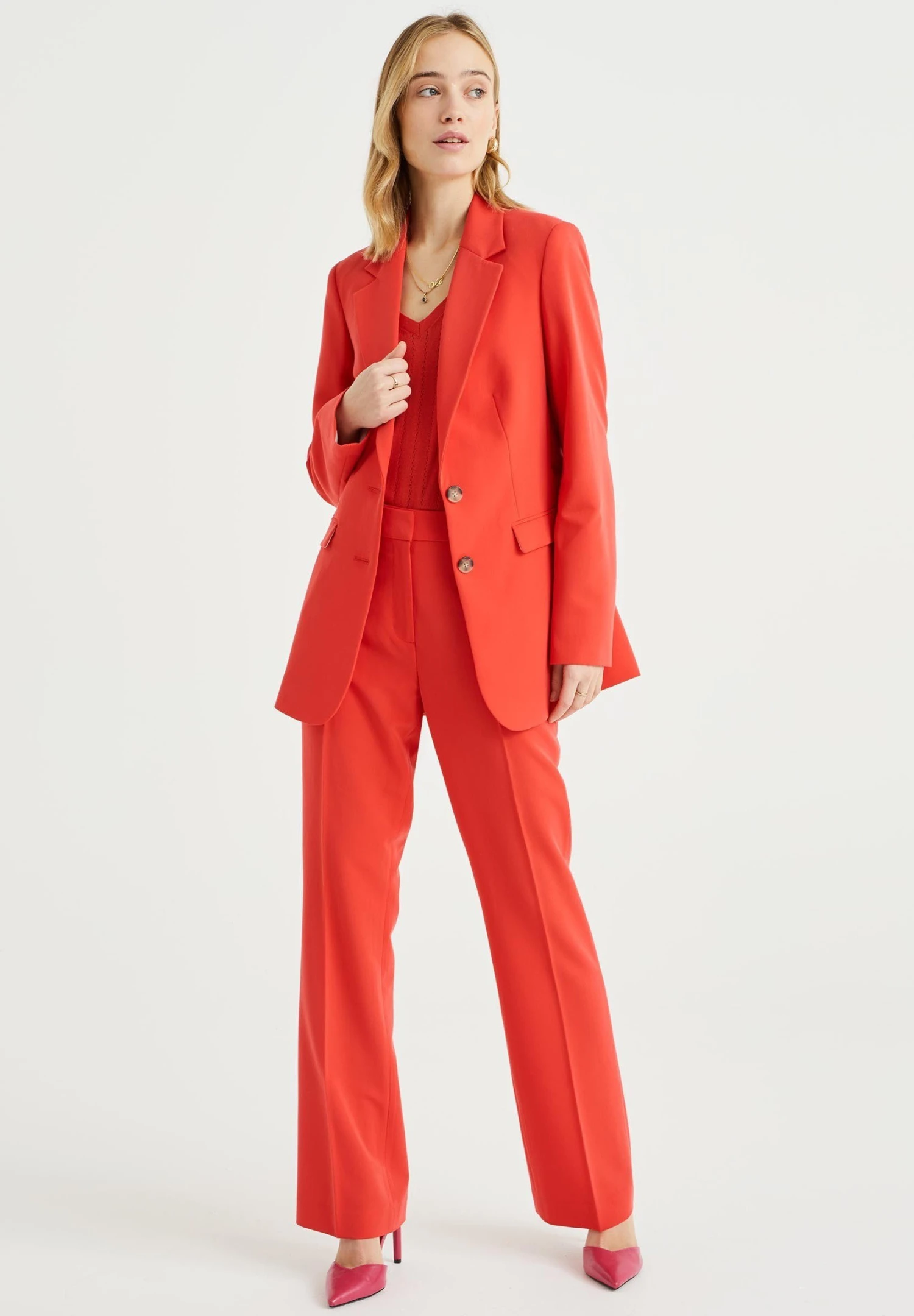 WE FASHION Regular Fit - Pantalon Classique - Red 4 WE FASHION Regular Fit - Pantalon Classique - Red – Image 2