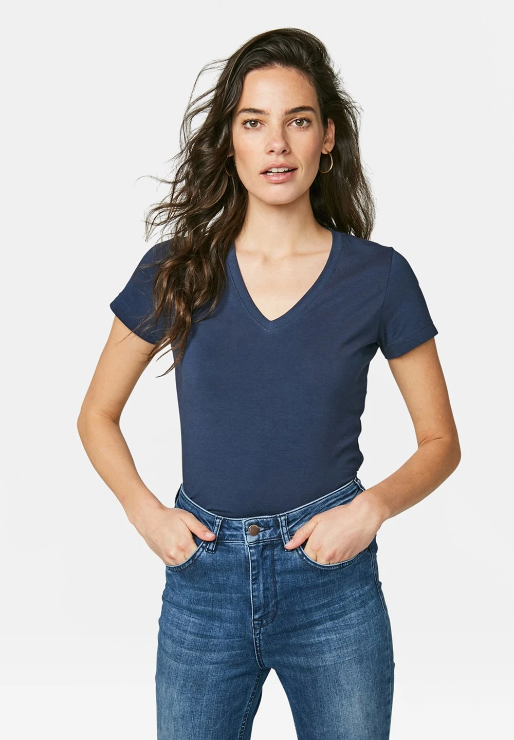 WE FASHION T-Shirt Basique - Dark Blue 3 WE FASHION T-Shirt Basique - Dark Blue