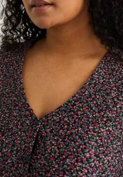 WE FASHION Met Dessin - Curve - Robe De Jour - Green -We Fashion Soldes Boutique 3eb341e015f94126a72098bc93173edd