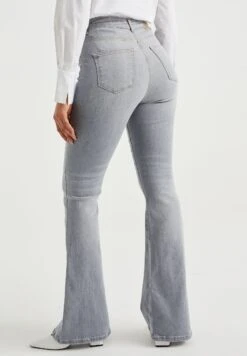 WE FASHION Met Comfort-Stretch - Jean Flare - Grey -We Fashion Soldes Boutique 3f1be587c98c46939147f26ef4fab5b3