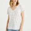 WE FASHION Met Glittergaren - T-Shirt Imprimé - White