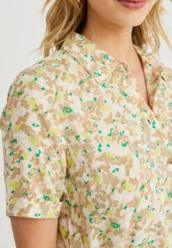 WE FASHION Met Dessin - Robe Chemise - Beige -We Fashion Soldes Boutique 41ddcb33a38d432eba69042ea8054298