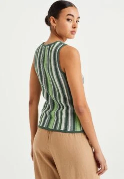 WE FASHION Met Dessin - Débardeur - Green -We Fashion Soldes Boutique 420b184595d3472398ca6e02c13062de