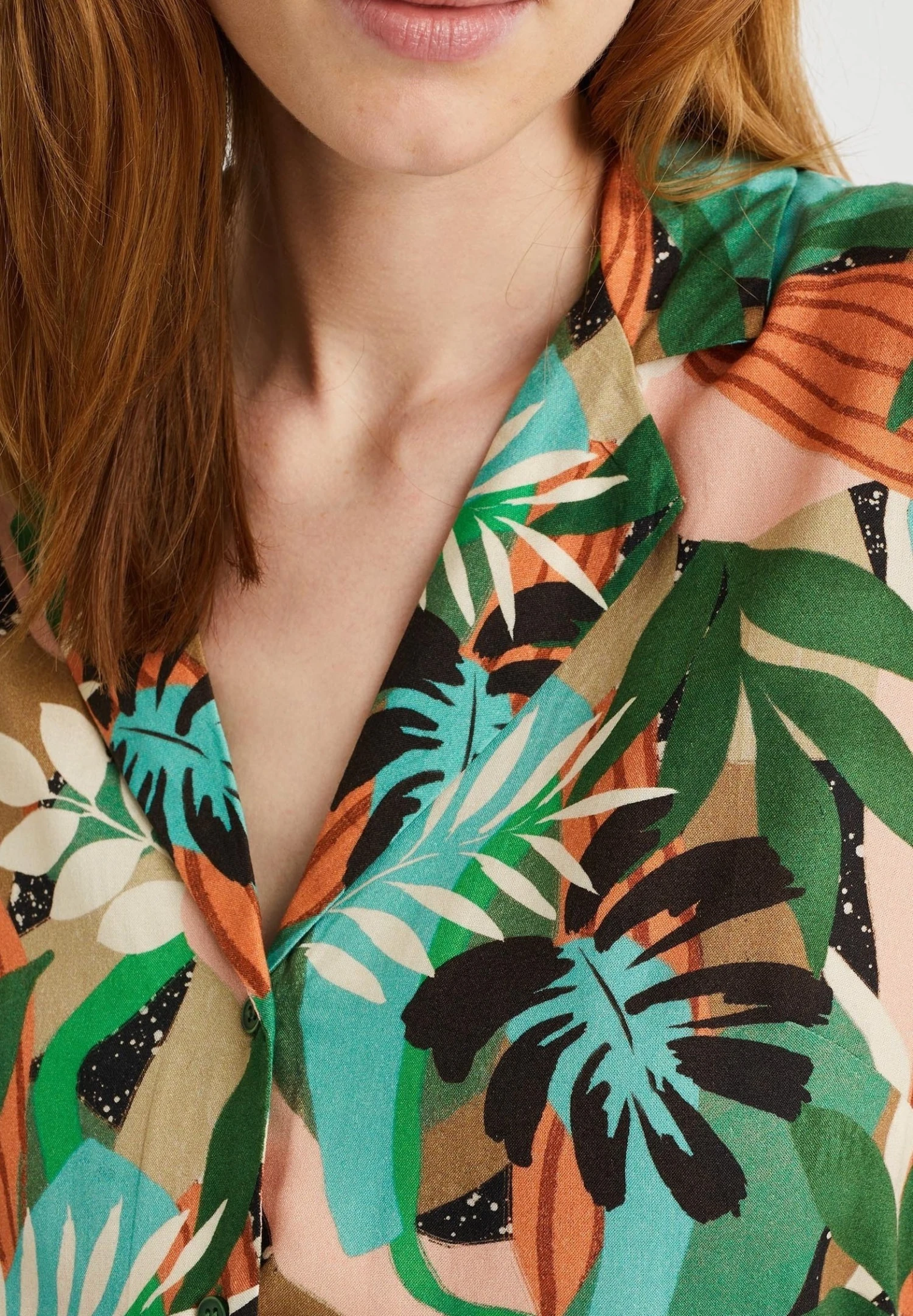 WE FASHION Chemisier - Orange Green 6 WE FASHION Chemisier - Orange Green – Image 4