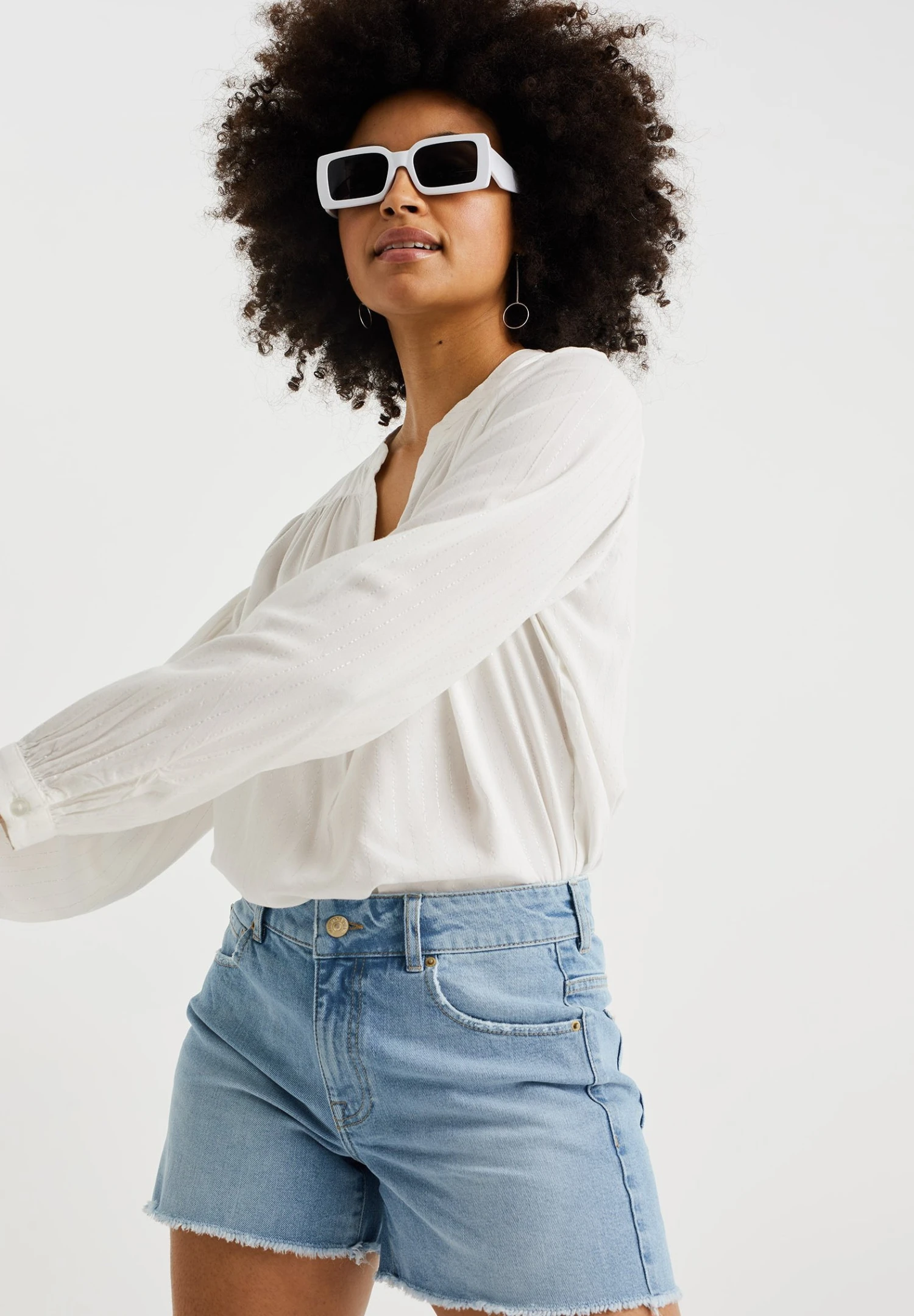 WE FASHION High Rise Met Comfort-Stretch - Short En Jean - Blue 7 WE FASHION High Rise Met Comfort-Stretch - Short En Jean - Blue – Image 5