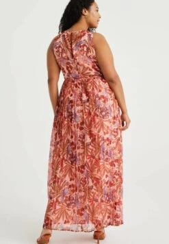 WE FASHION Curve - Robe Longue - Pink -We Fashion Soldes Boutique 442bad8195074e8f9208f9b17aac02c3