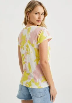 WE FASHION Met Dessin - T-Shirt Imprimé - Yellow -We Fashion Soldes Boutique 44710d05751c431387423a2db44d1732