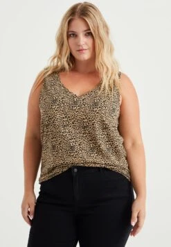 WE FASHION Curve - Débardeur - Brown