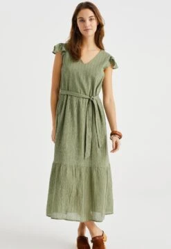 WE FASHION Met Glittergaren - Robe De Jour - Green