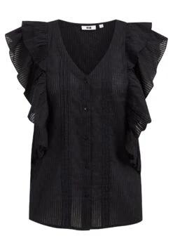 WE FASHION Met Dessin - Blouse - Black -We Fashion Soldes Boutique 47a9849979944a77adc8a7288ca04cd2