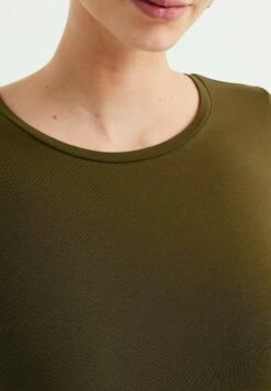 WE FASHION Aus Bio - T-Shirt Basique - Green -We Fashion Soldes Boutique 48d9293749054a92912f63a326bea148