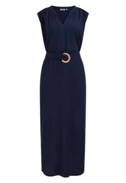 WE FASHION Met Ceintuur - Robe Longue - Blue -We Fashion Soldes Boutique 49a0782961c34b3e881ca5853a4cec01