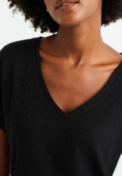 WE FASHION Met Opengewerkt Dessin - T-Shirt Basique - Black -We Fashion Soldes Boutique 49ae87254e614c49932ec83d5864b2df