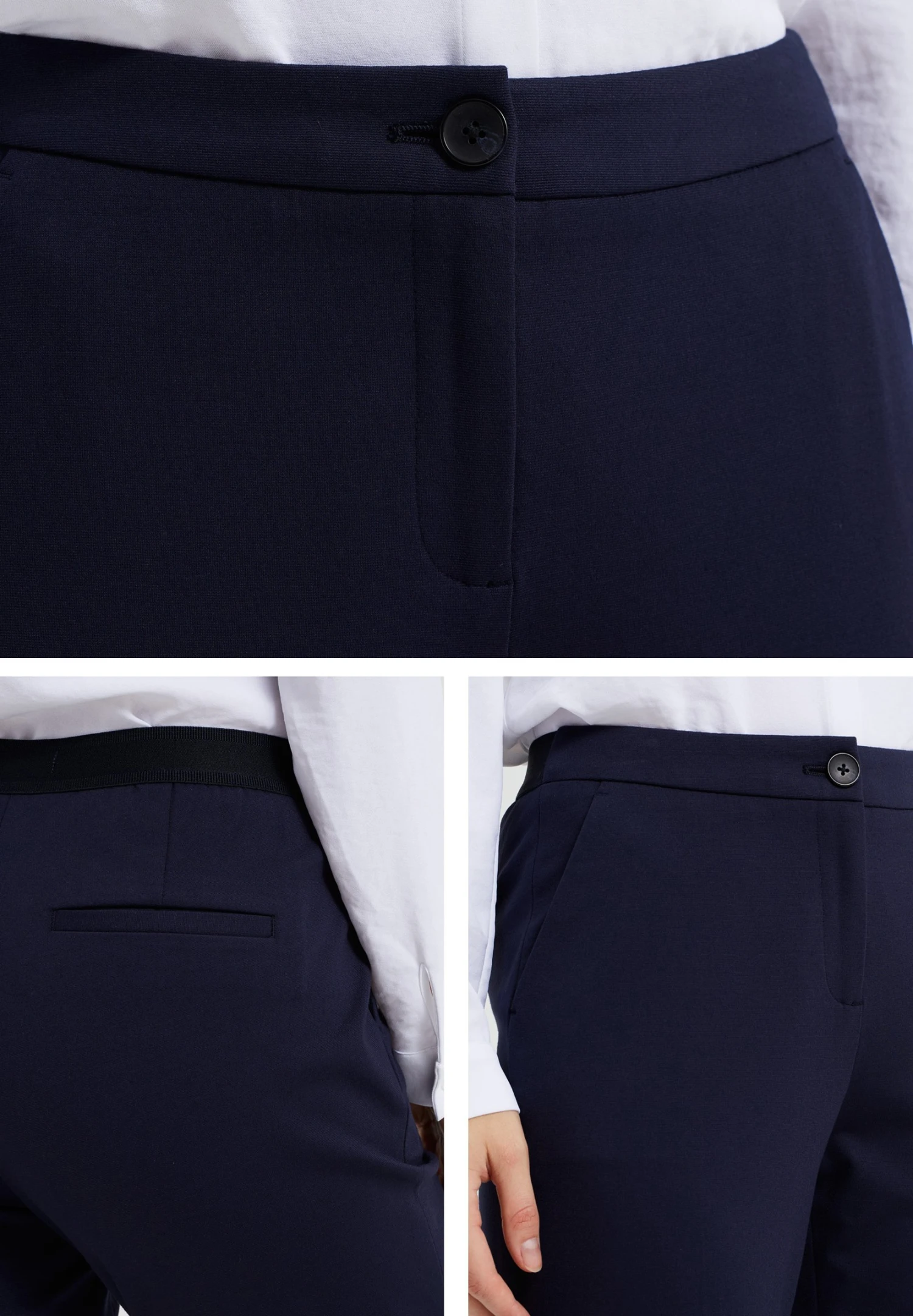 WE FASHION Slim Fit Met Stretch - Pantalon Classique - Blue 6 WE FASHION Slim Fit Met Stretch - Pantalon Classique - Blue – Image 4