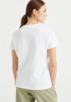 WE FASHION Met Embroidery - T-Shirt Imprimé - White -We Fashion Soldes Boutique 4e8a92ddb4d04054849870244b5a107c
