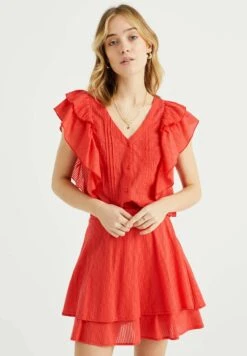 WE FASHION Met Dessin - Blouse - Red