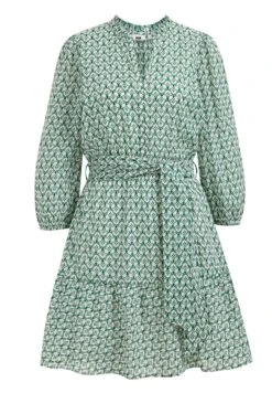 WE FASHION Met Dessin - Robe De Jour - Green 13 WE FASHION Met Dessin - Robe De Jour - Green -We Fashion Soldes Boutique 4fd2b52dce174c27b81dd9cd9213cfa5
