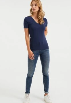 WE FASHION T-Shirt Basique - Dark Blue 20 WE FASHION T-Shirt Basique - Dark Blue -We Fashion Soldes Boutique 501d9ee066b14caebb7f2e9eaf964279