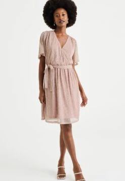 WE FASHION Met Glittergaren - Robe De Soirée - Pink