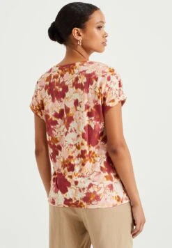 WE FASHION Met Dessin - T-Shirt Imprimé - Bordeaux -We Fashion Soldes Boutique 509c69f7016b4cbeada719924f981cf9