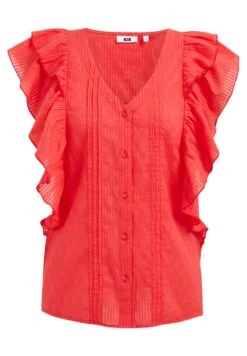 WE FASHION Met Dessin - Blouse - Red -We Fashion Soldes Boutique 51631c9e2f514a25ac6e617dbd5c8998