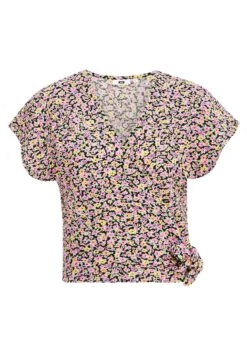 WE FASHION Crop Met Dessin - Blouse - Multi Coloured -We Fashion Soldes Boutique 51ca3f22c14f4f0fb11e928cc90fda41