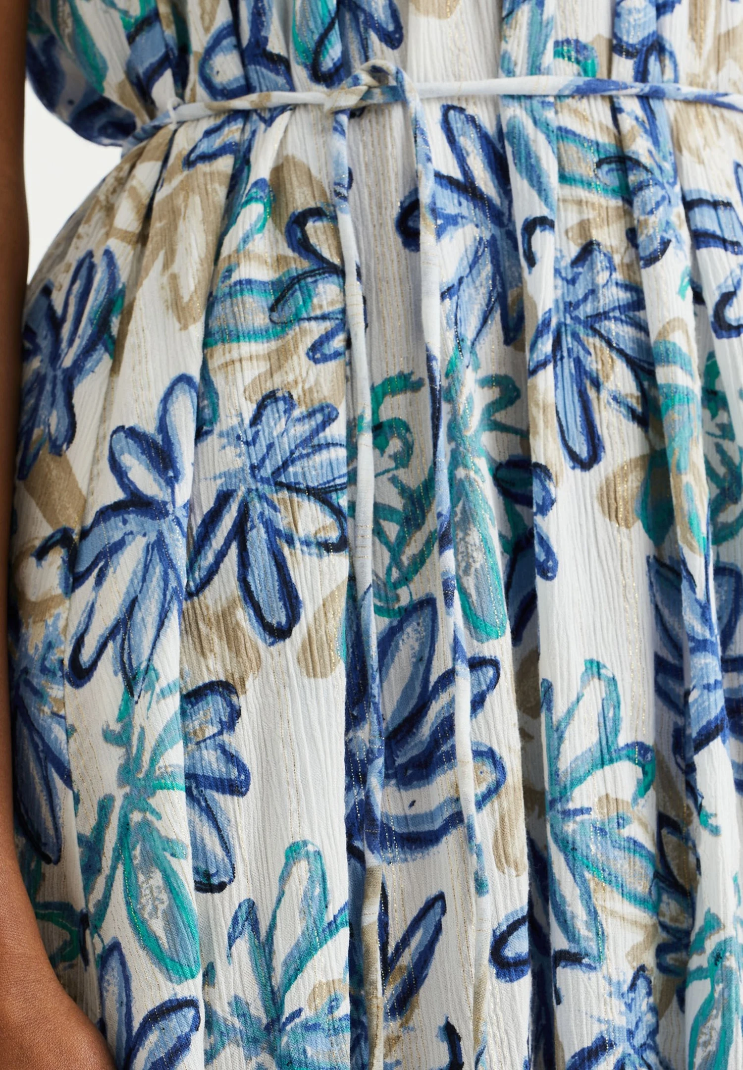 WE FASHION Met Glittergaren - Robe Longue - White 6 WE FASHION Met Glittergaren - Robe Longue - White – Image 4