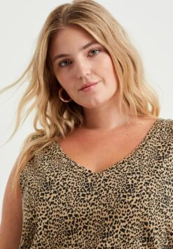 WE FASHION Curve - Débardeur - Brown -We Fashion Soldes Boutique 5336f9335c374cc085b6942ebb312a37