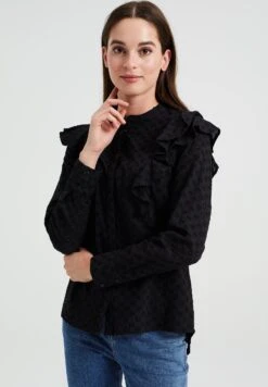 WE FASHION Met Broderie Anglaise - Chemisier - Black