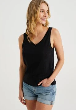 WE FASHION Singlet - Débardeur - Black