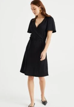 WE FASHION Met Structuur - Robe De Jour - Black