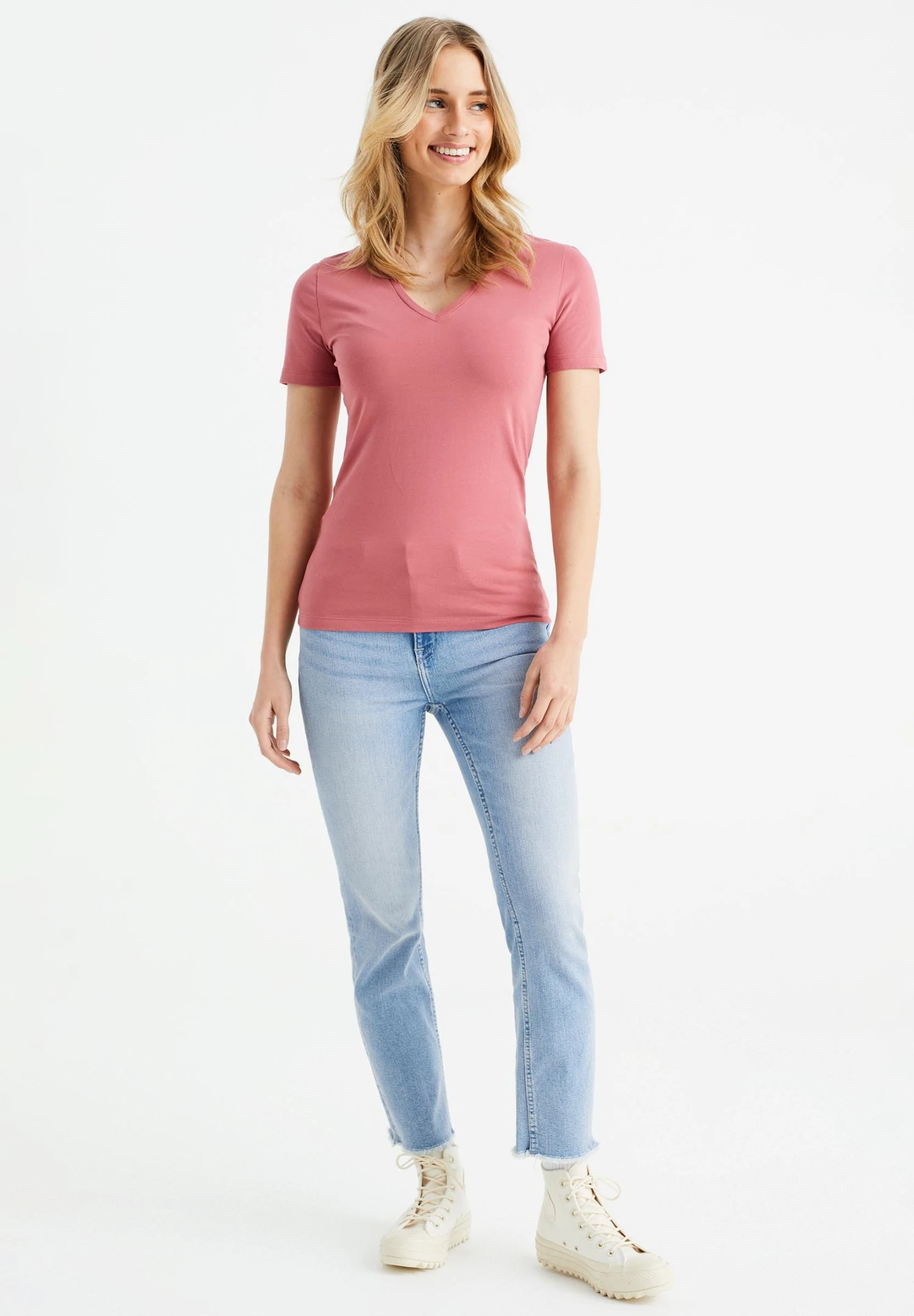 WE FASHION T-Shirt Basique - Red 4 WE FASHION T-Shirt Basique - Red – Image 2