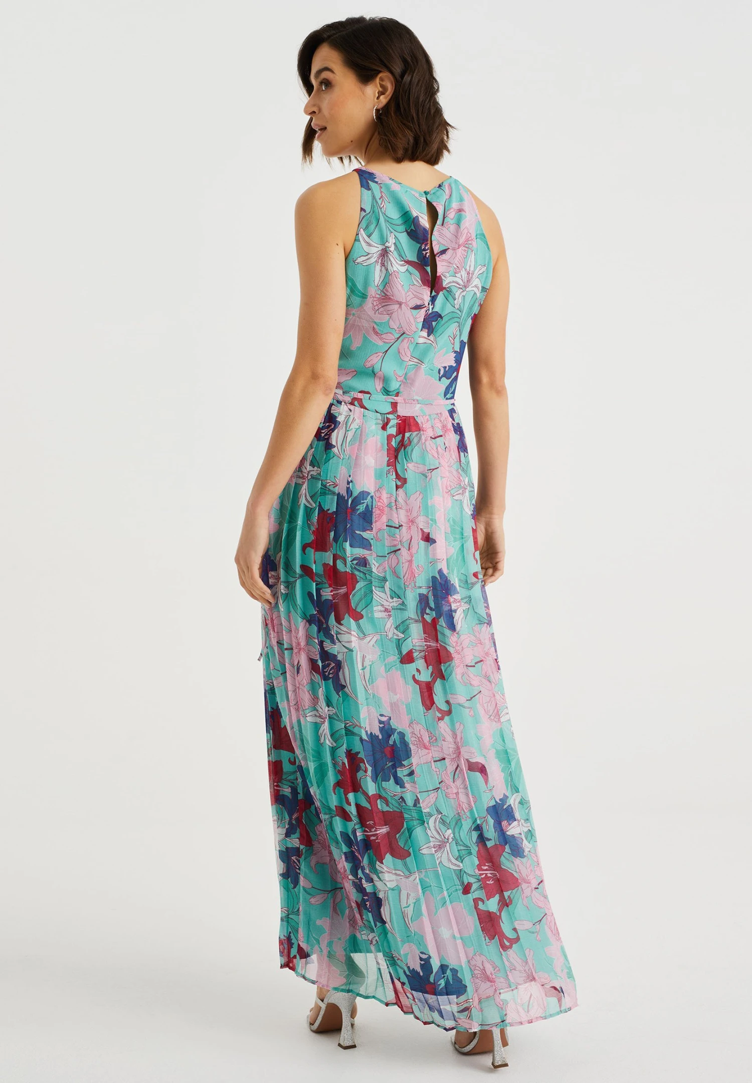 WE FASHION Met Dessin - Robe Longue - Blue 4 WE FASHION Met Dessin - Robe Longue - Blue – Image 2