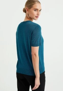 WE FASHION T-Shirt Basique - Blue -We Fashion Soldes Boutique 5541a6b1366e4d4e9c6ccda744388838