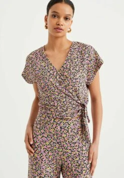 WE FASHION Crop Met Dessin - Blouse - Multi Coloured