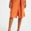 WE FASHION Jupe Trapèze - Orange -We Fashion Soldes Boutique 576825be43b346cdb343032ca8a3e14b