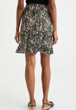 WE FASHION Rok Met Dessin - Jupe Trapèze - Black -We Fashion Soldes Boutique 576d23c79bc04d888fca6ad50186b3dd