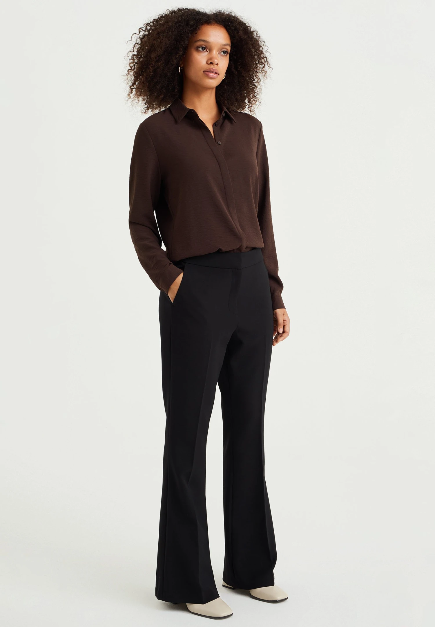 WE FASHION Chemisier - Brown 4 WE FASHION Chemisier - Brown – Image 2