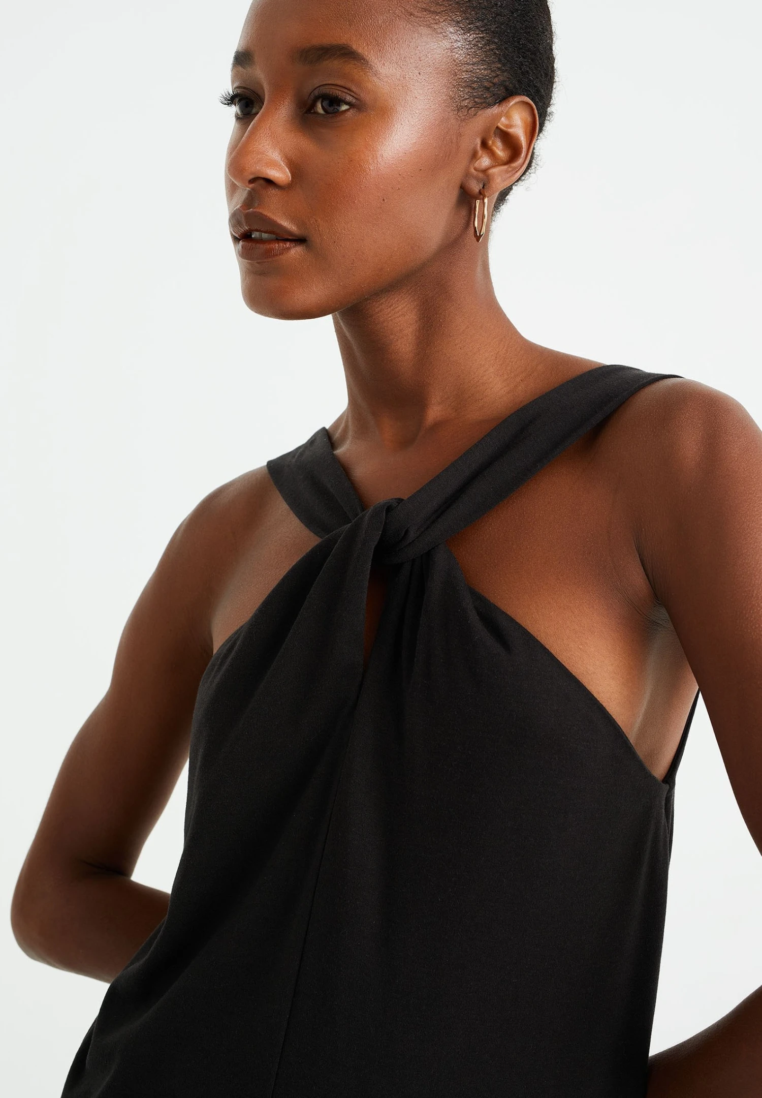 WE FASHION Met Knoopdetail - Robe Longue - Black 6 WE FASHION Met Knoopdetail - Robe Longue - Black – Image 4