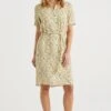 WE FASHION Met Dessin - Robe Chemise - Beige -We Fashion Soldes Boutique 5b21875b238b48278151f6ff6d33c5f2