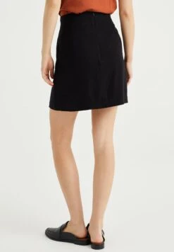 WE FASHION Met Detail - Jupe Trapèze - Black -We Fashion Soldes Boutique 5e69d51dc805426b8745a4a063155e3b