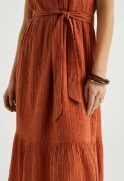 WE FASHION Met Glittergaren - Robe De Jour - Brown -We Fashion Soldes Boutique 5f7733112b5c427cbd8b536413d55240