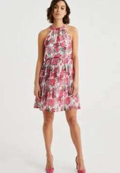 WE FASHION Dames Jurk Met Structuur - Robe De Jour - White